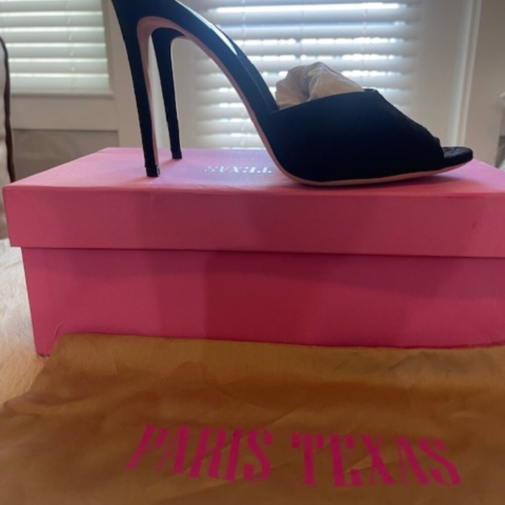 Paris Texas Printed Satin Stiletto Peep Toe